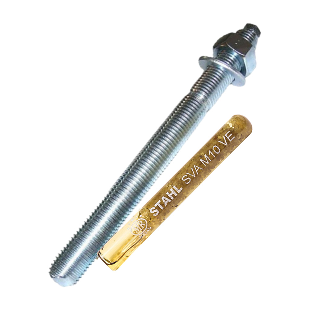 พุกเคมี แบบปั่น M10 พร้อมสตัด ยาว 130 มม. ภาพ 2