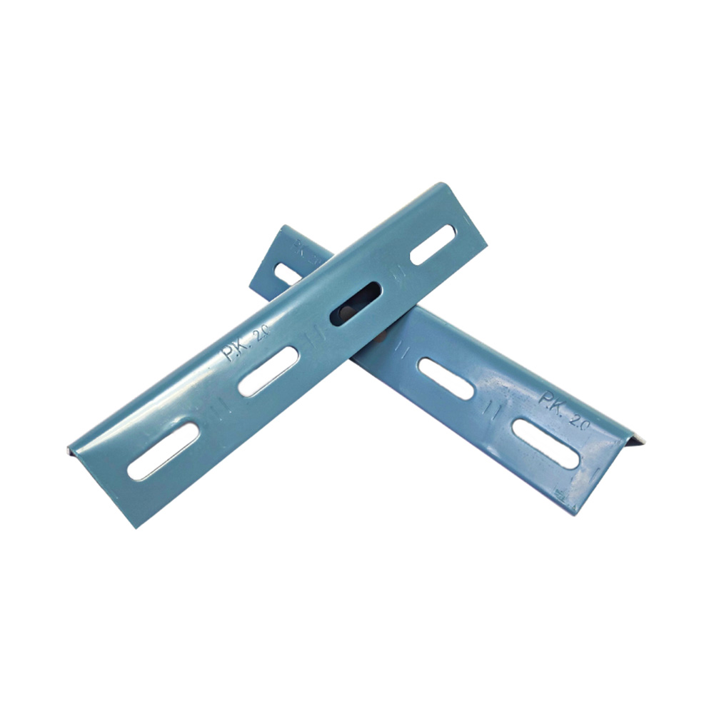 เหล็กฉากเจาะรูสีเทา สำหรับทำชั้นวางของ ภาพ 2