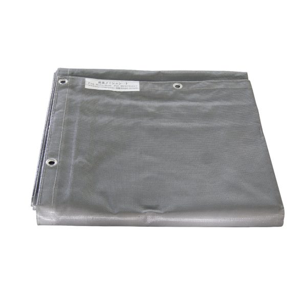 ผ้าใบก่อสร้าง ผ้าใบกันฝุ่น 370 กรัม สีเทา