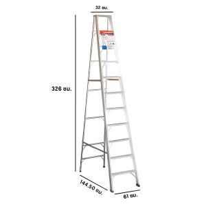 บันไดอลูมิเนียม ทรงA 11 ขั้น นกนางแอ่น PK ขึ้น 1 ทาง ภาพ 2