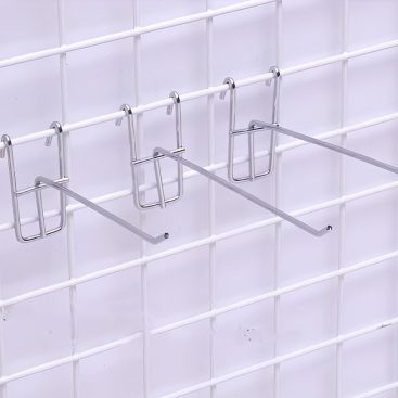 ตะแกรงเหล็กแขวนสินค้า สีขาว