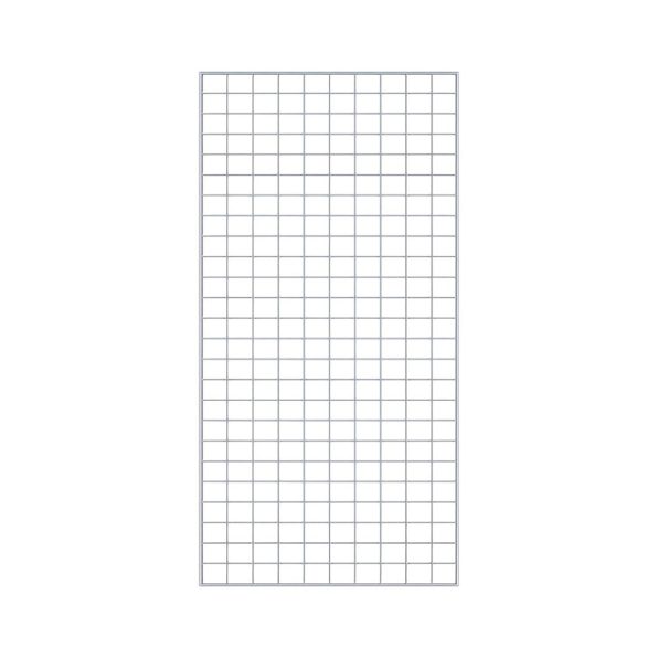 ตะแกรงเหล็กแขวนสินค้า 50x100 ซม. สีขาว