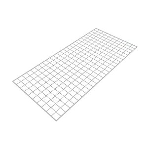 ตะแกรงเหล็กแขวนสินค้า 50x100 ซม. สีขาว รูป4