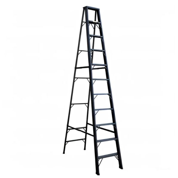 aluminium-ladder-NEWCON-black-single-sided-11-steps บันไดอลูมิเนียม 11 ขั้น NEWCON ขึ้น 1 ทาง รุ่นสีดำ