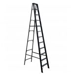บันไดอลูมิเนียม 12 ขั้น NEWCON ขึ้น 1 ทาง รุ่นสีดำ