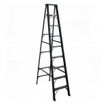 บันไดอลูมิเนียม 9 ขั้น NEWCON ขึ้น 1 ทาง รุ่นสีดำ
