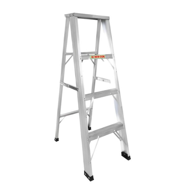 บันไดอลูมิเนียม ทรงA 4 ขั้น NEWCON ขึ้น 1 ทาง