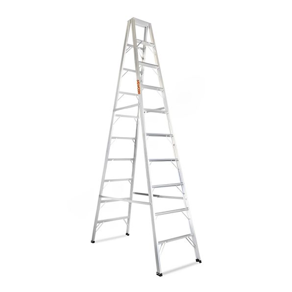 บันไดอลูมิเนียม ทรงA 10 ขั้น NEWCON ขึ้น 2 ทาง