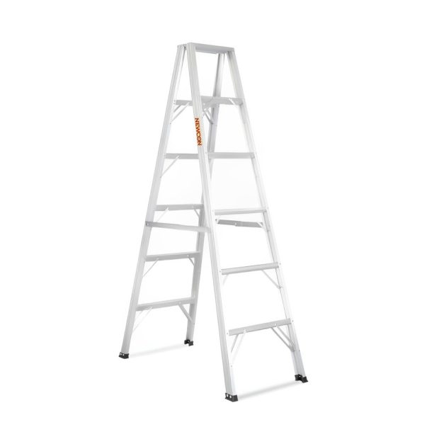 บันไดอลูมิเนียม ทรงA 6 ขั้น NEWCON ขึ้น 2 ทาง