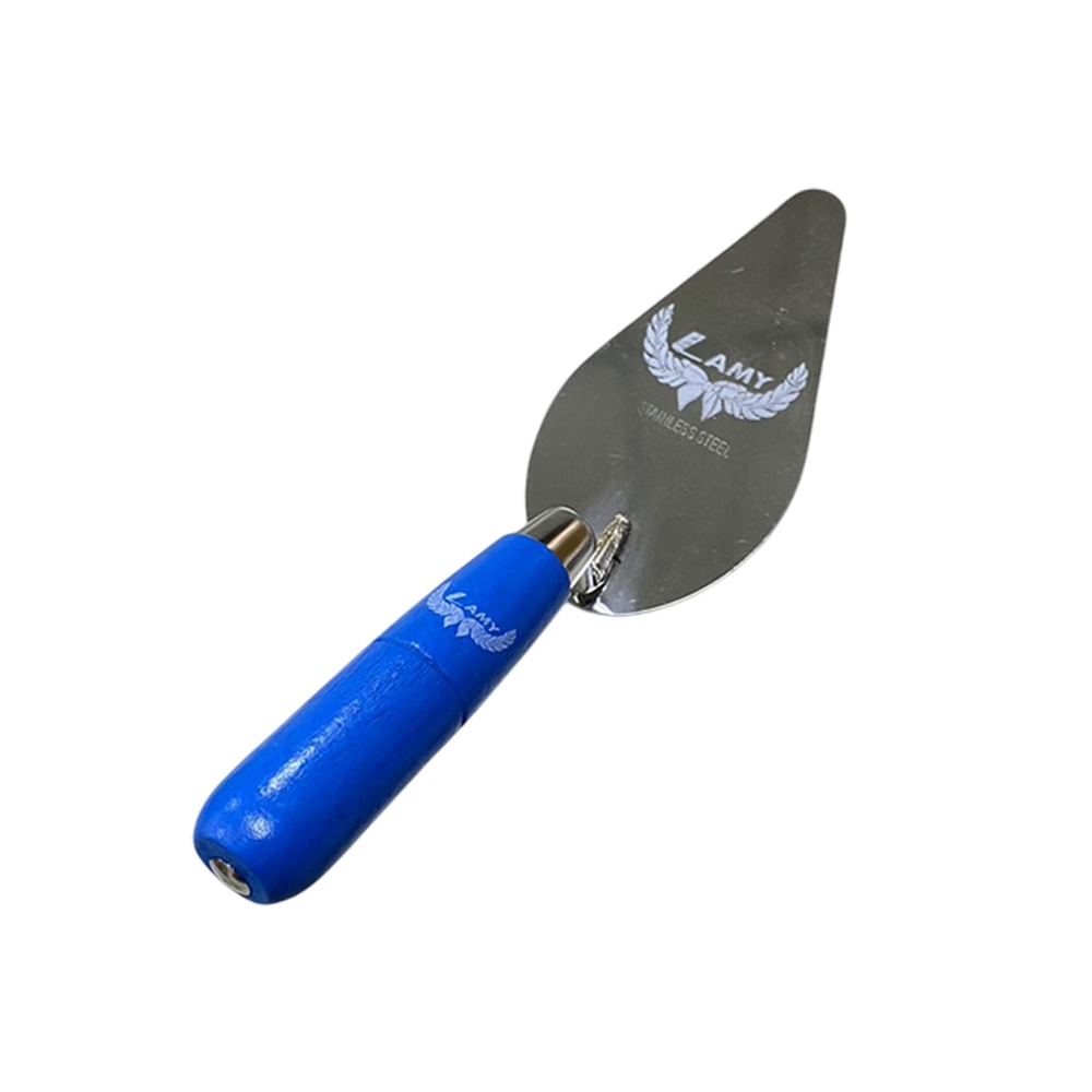 เกรียงแหลมก่ออิฐ เกรียงสามเหลี่ยม สแตนเลส LAMY กล่องสีเขียว รูป2