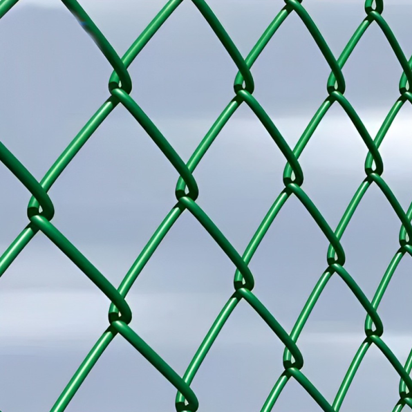 ตาข่ายถักเคลือบ PVC สีเขียว รูป4