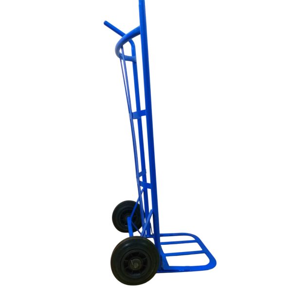 รถเข็นของ 8 นิ้ว ล้อ PVC หลังโค้ง สีฟ้า รูป2