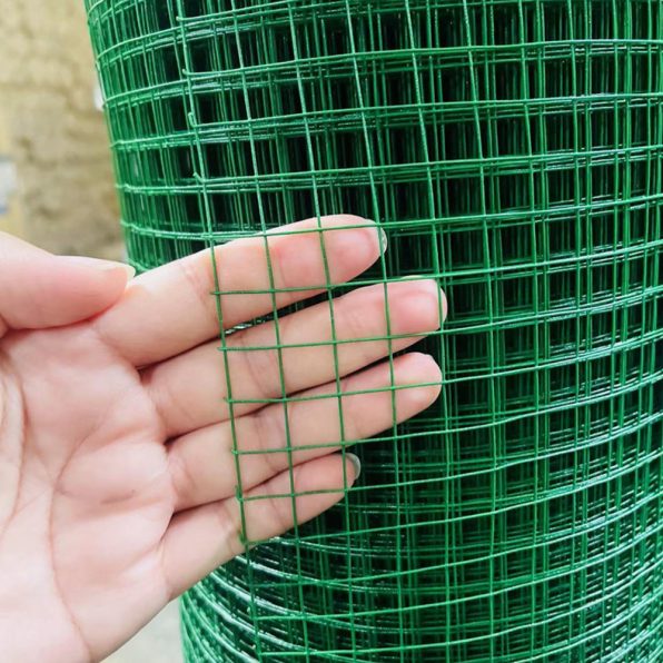 ลวดตาข่าย ชุบ PVC สีเขียว MT ทอง รูป2