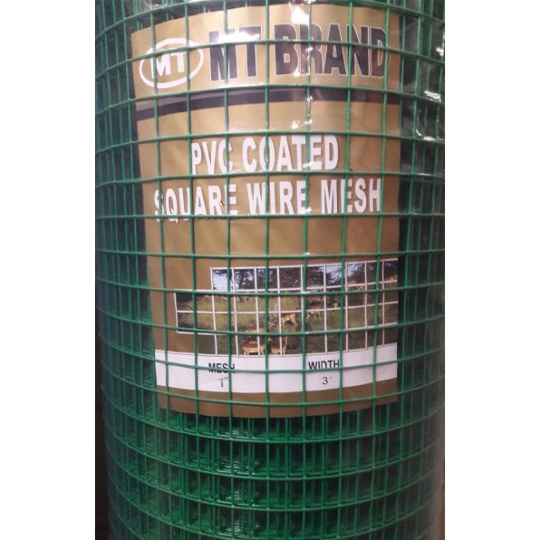 ลวดตาข่าย ชุบ PVC สีเขียว MT ทอง