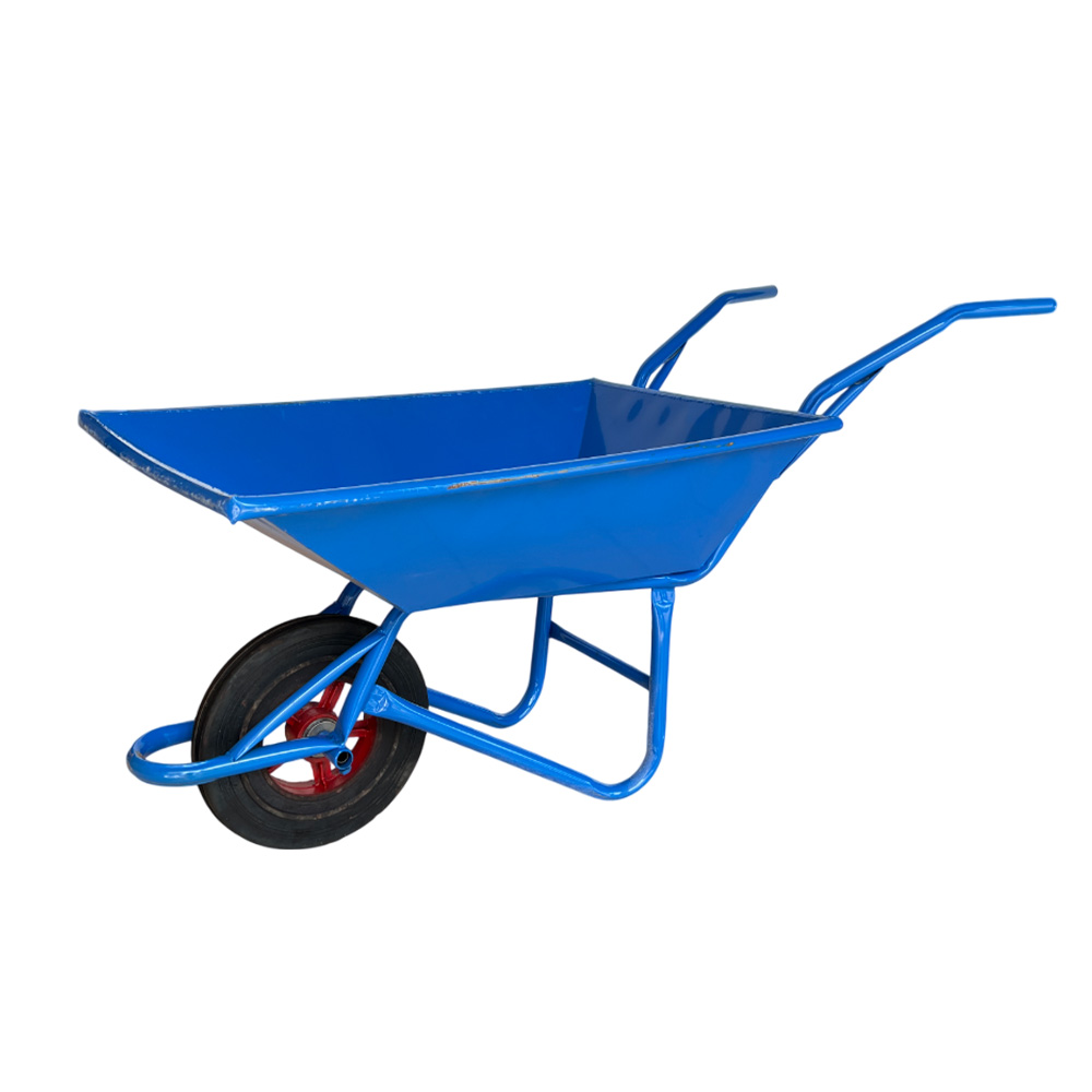 รถเข็นปูนล้อเดี่ยว สีฟ้า ล้อ MAX 12 นิ้ว หนา