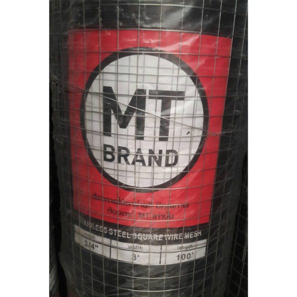 ลวดตาข่าย สแตนเลส เกรด304 MT แดง