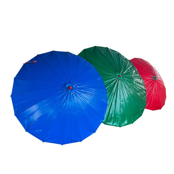 ร่มแม่ค้า ด้ามเหล็ก ผ้าเต๊นท์หน้าเดียว รูป2