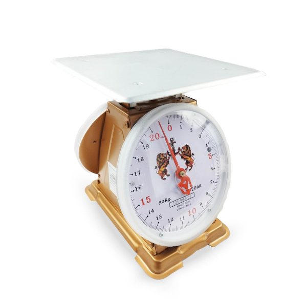 เครื่องชั่งสปริง ตราสิงห์คู่สมอ จานแบน รูป2