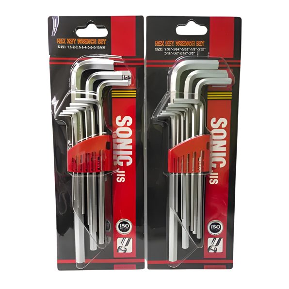 กุญแจหกเหลี่ยม 9 ตัวชุด SONIC หัวตัด รูป2