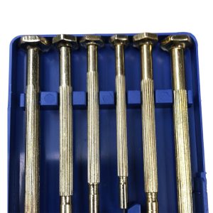 ไขควงซ่อมนาฬิกา 6 ตัวชุดทองเหลือง META รูป4