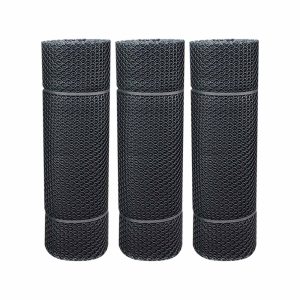 ตาข่ายหกเหลี่ยม PVC สีดำ รูป3