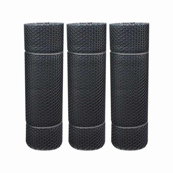 ตาข่ายหกเหลี่ยม PVC สีดำ รูป3