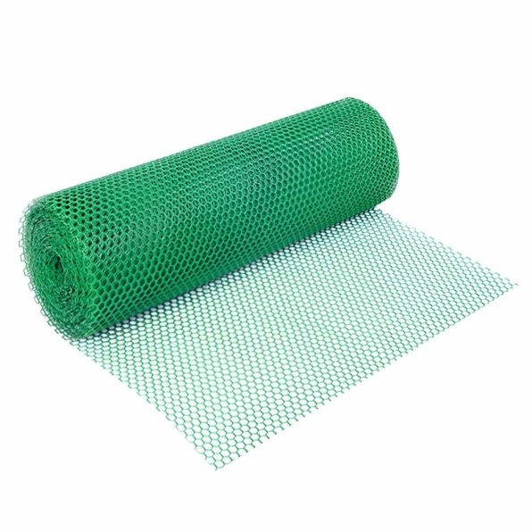 ตาข่ายหกเหลี่ยม PVC สีเขียว รูป2