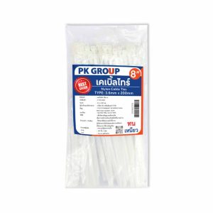 PK เคเบิ้ลไทร์ สายรัดเคเบิ้ลไทร์ สีขาว-5