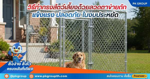 วิธีทำกรงสัตว์เลี้ยงด้วยลวดตาข่ายถัก แข็งแรง ปลอดภัย ในงบประหยัด