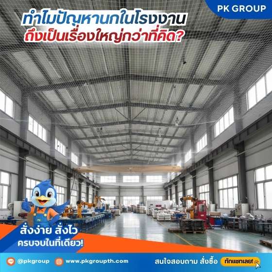 ลงทุนติดตาข่ายกันนกโรงงาน คุ้มค่าจริงไหม?-2